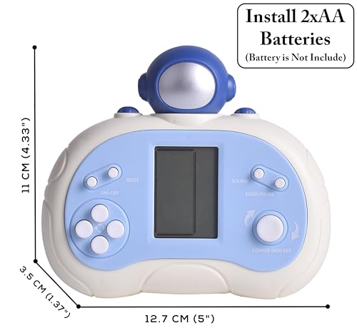 Upgraded Handheld Game Console for Kids - Newest Classic Retro Block Game Console Toy with LCD Screen - Portable Video Game Console Toys - Birthday, for Boys Girls (Spaceman)
