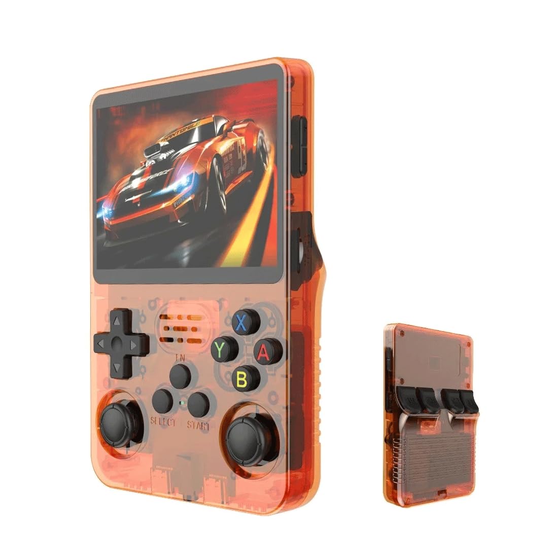 R36S Retro Handheld Game Console with 128G Built-in 20000+ Classic Games, Open Source Linux System 3.5 Inch IPS Screen Portable Pocket Video Player