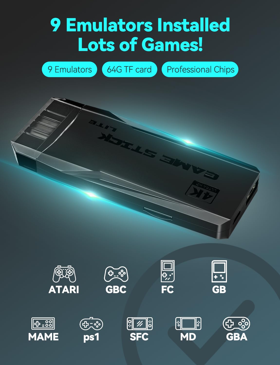 2024 Newest 20000+ Games Retro Game Console Video Gaming: HDMI Game Stick 4K Mini NES Classic Edition System Emulator De Videojuegos 2.4G Wireless Plug and Play for TV