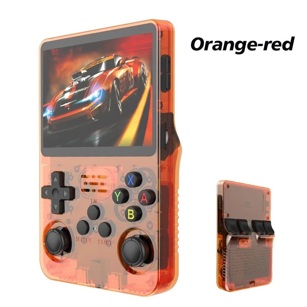 R36S Retro Handheld Game Console with 128G Built-in 20000+ Classic Games, Open Source Linux System 3.5 Inch IPS Screen Portable Pocket Video Player