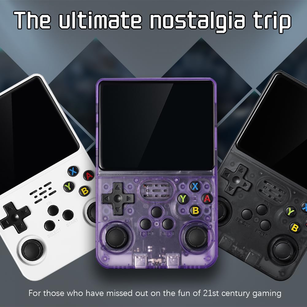 Retro Boy - Infinity Retro Boy Game Console, Retro Handheld Game Console Built in 20000+ Games, 3.5in HD Portable Game Console Wireless Revisiting Classics (128GB Black)