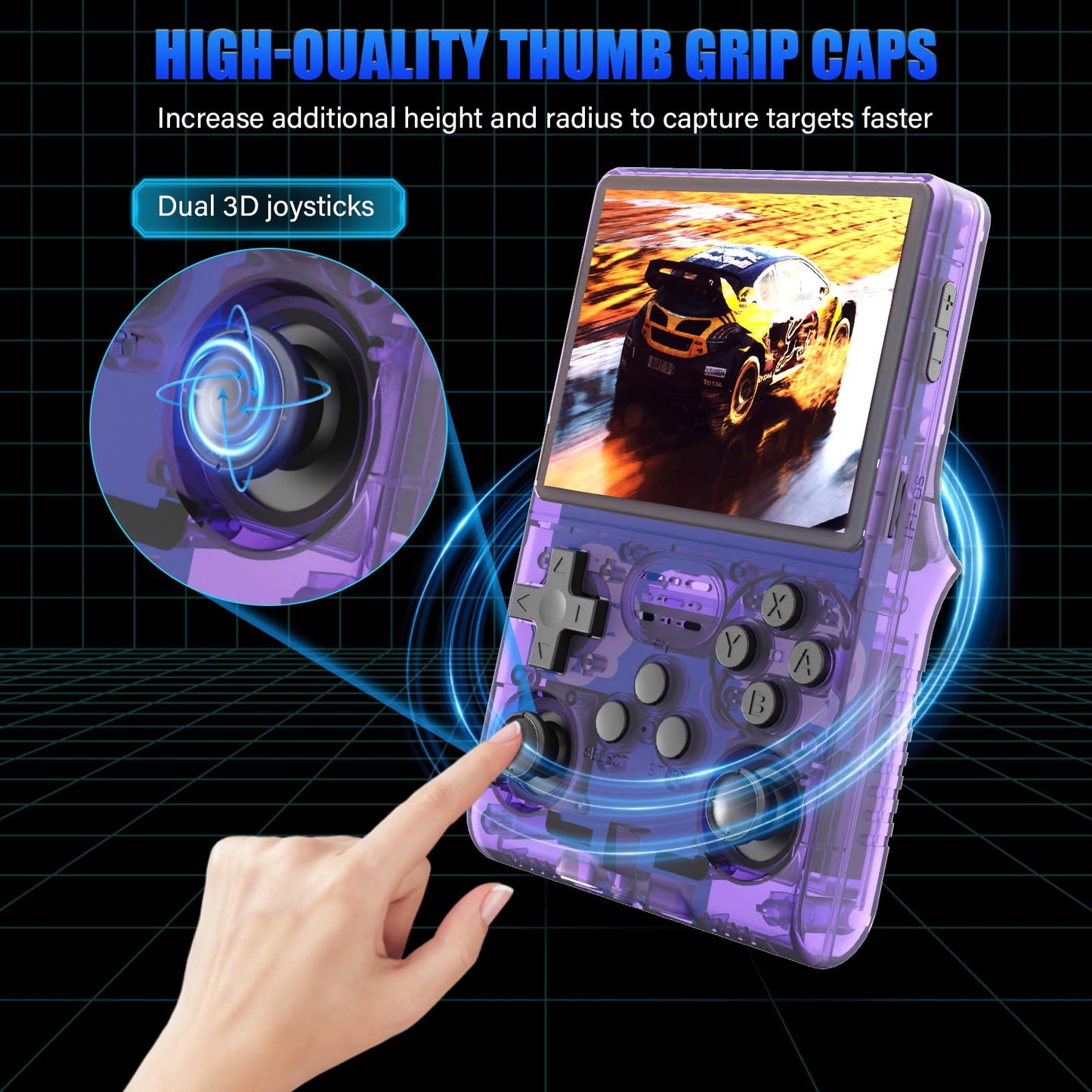 30000 Games in 1Handheld Game Console,3.5-Inch IPS Screen Retro Gaming Console,30000 Classic Games, 3800mAh,20+Mainstream Emulator,Built-in 256G TF Card, Support HDMI and TV Output