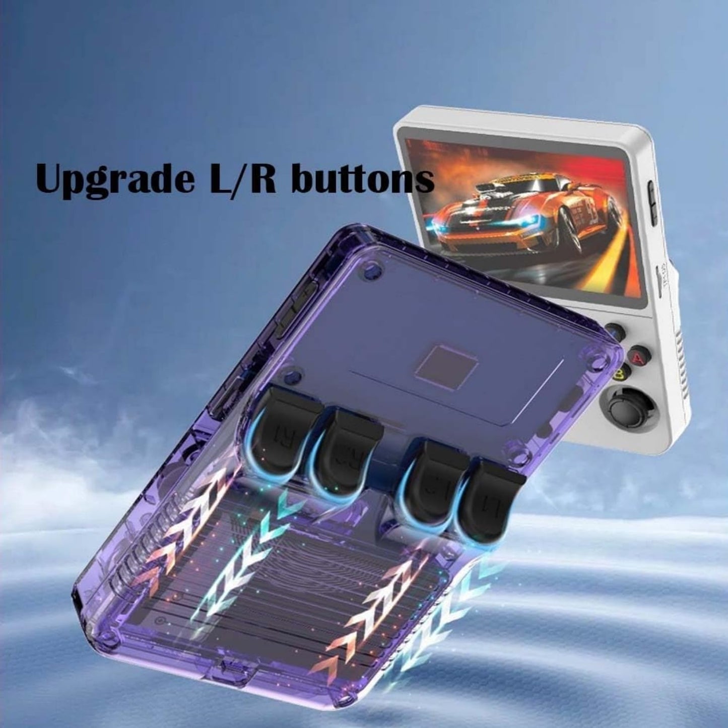 R36S Handheld Game Console, R36S Retro Handheld Game Console, 3.5-inch Retro Handheld, with 64G Built-in 15000+ Classic Games, Game Consoles (Black 64G)