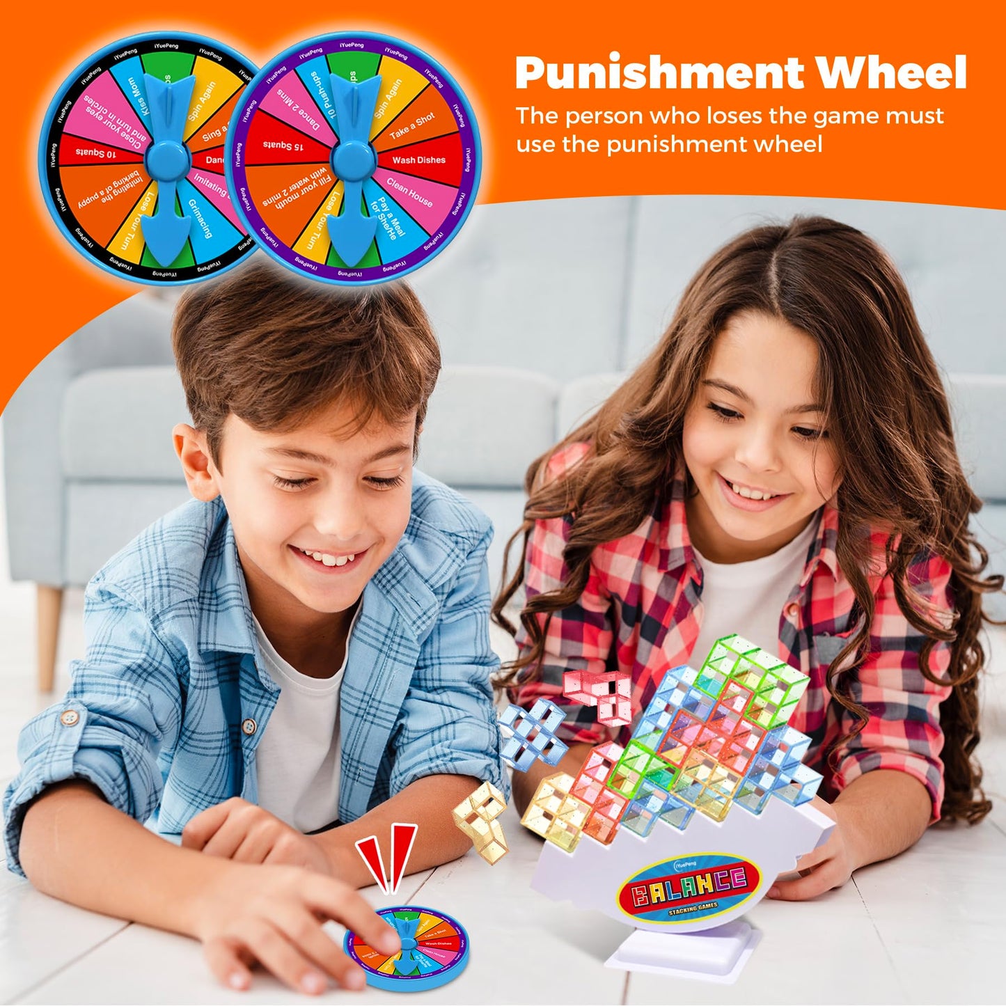 iYuePeng Board Games for Kids & Adults Tetra Tower Balance Stacking Toys Perfect for Family Games, Parties, Travel