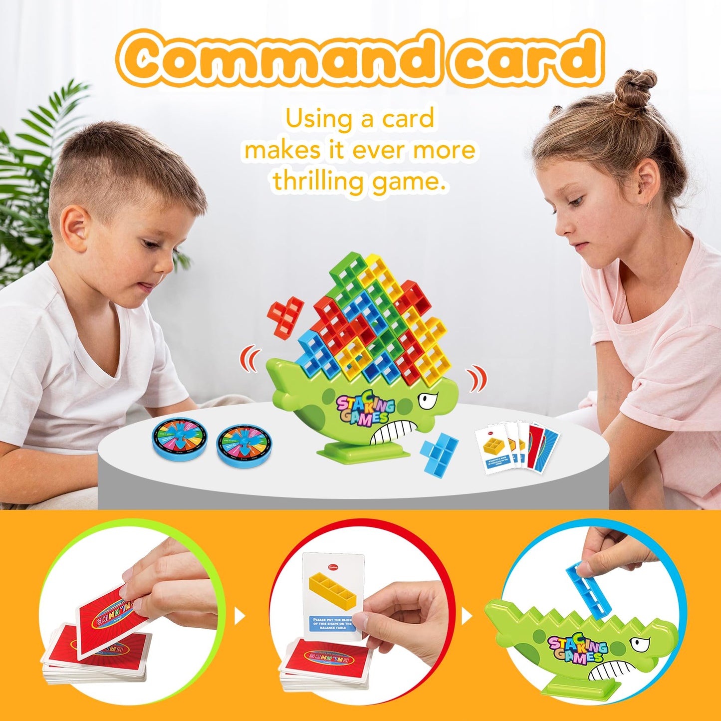 iYuePeng Board Games for Kids & Adults Tetra Tower Balance Stacking Toys Perfect for Family Games, Parties, Travel