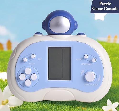 Upgraded Handheld Game Console for Kids - Newest Classic Retro Block Game Console Toy with LCD Screen - Portable Video Game Console Toys - Birthday, for Boys Girls (Spaceman)
