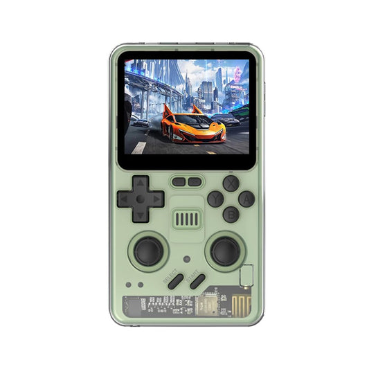 Powkiddy RGB20 Pro Handheld Retro Game Console, Vivid 3.2’’ IPS Screen, Powerful Quad-Core Processor, Dual TF Card Support, Long-Lasting 5000mAh Battery, Classic Gaming Experience (Green 128GB)