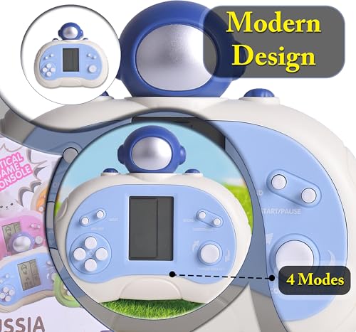Upgraded Handheld Game Console for Kids - Newest Classic Retro Block Game Console Toy with LCD Screen - Portable Video Game Console Toys - Birthday, for Boys Girls (Spaceman)