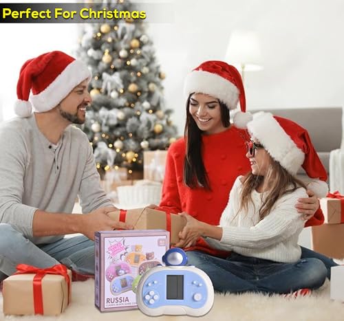 Upgraded Handheld Game Console for Kids - Newest Classic Retro Block Game Console Toy with LCD Screen - Portable Video Game Console Toys - Birthday, for Boys Girls (Spaceman)
