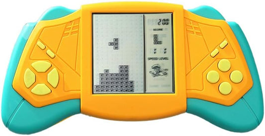 Retro Brick Game Console, 3.5 in Large Screen Building Block Game Console with 23 Classic Games, Portable Handheld Game Console 99 Difficulty Classic Brick, Tank, Brick Breaker, Casual Games