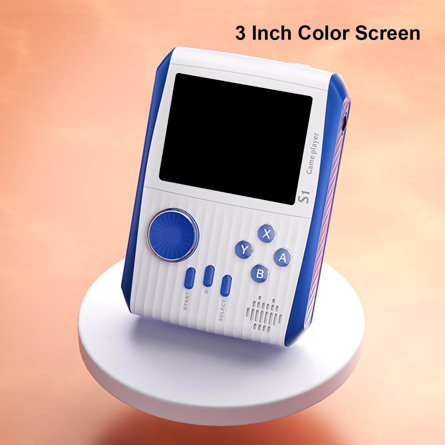 Retro Game Console Handheld, Mini Handheld Game Console for Kids with 666 Classic Retro Games, 1020mAh Rechargeable Battery, 3 Inch Screen Gameboy, Birthday Game Toy for Boy Girl (Blue)