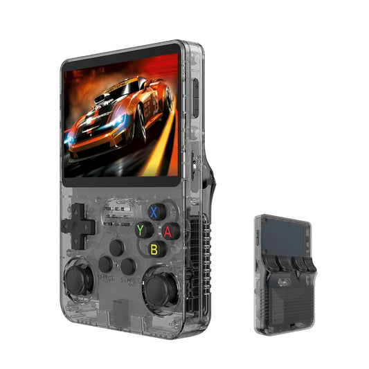 R36S Retro Handheld Game Console with 128G Built-in 20000+ Classic Games, Open Source Linux System 3.5 Inch IPS Screen Portable Pocket Video Player