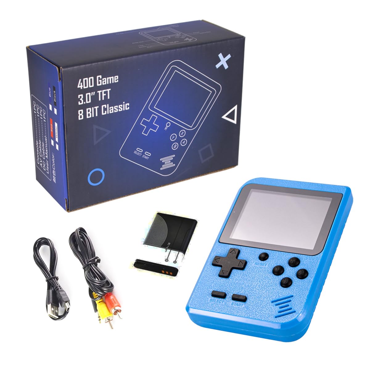 Portable Handheld Games Retro Mini Video Games，Handheld Game Console with 500 Classical FC Games 2.8" Color Screen，Birthday for Boys Girls and Adults (Game500-Red)