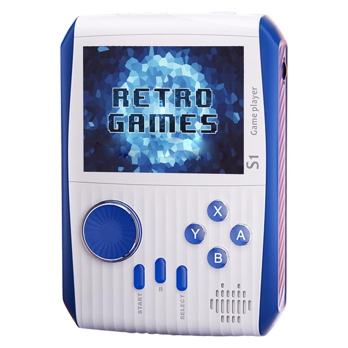 Retro Game Console Handheld, Mini Handheld Game Console for Kids with 666 Classic Retro Games, 1020mAh Rechargeable Battery, 3 Inch Screen Gameboy, Birthday Game Toy for Boy Girl (Blue)