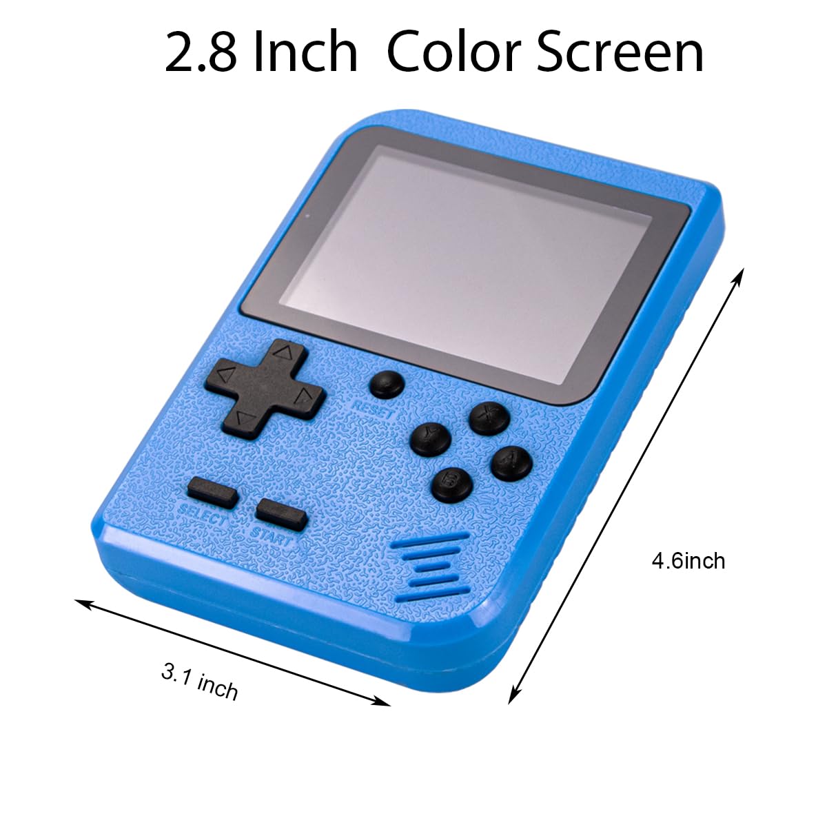 Handheld Game Console with 400 Classical FC Game Console Support for Connecting TV Presents (Blue)