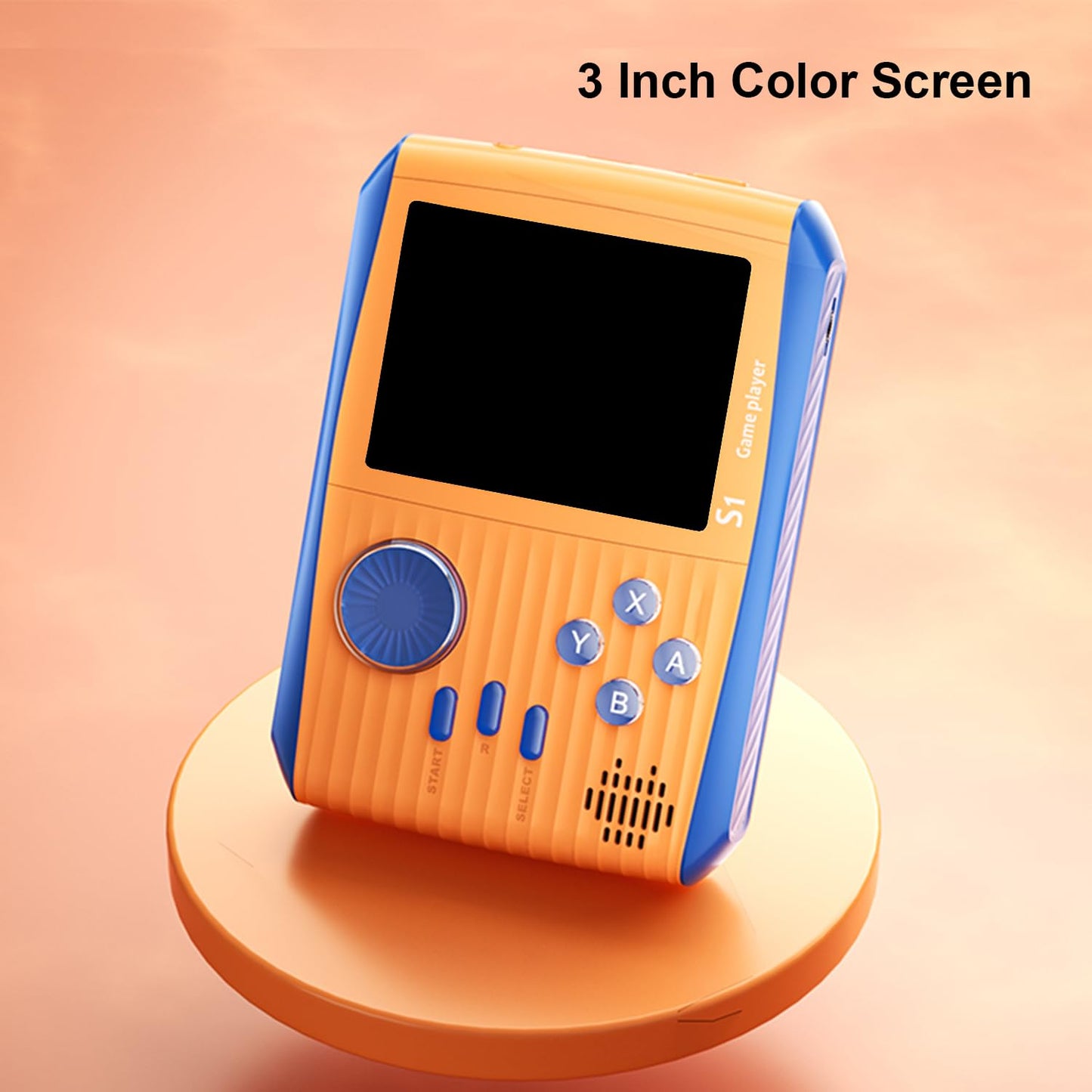Retro Game Console Handheld, Mini Handheld Game Console for Kids with 666 Classic Retro Games, 1020mAh Rechargeable Battery, 3 Inch Screen Gameboy, Birthday Game Toy for Boy Girl (Blue)