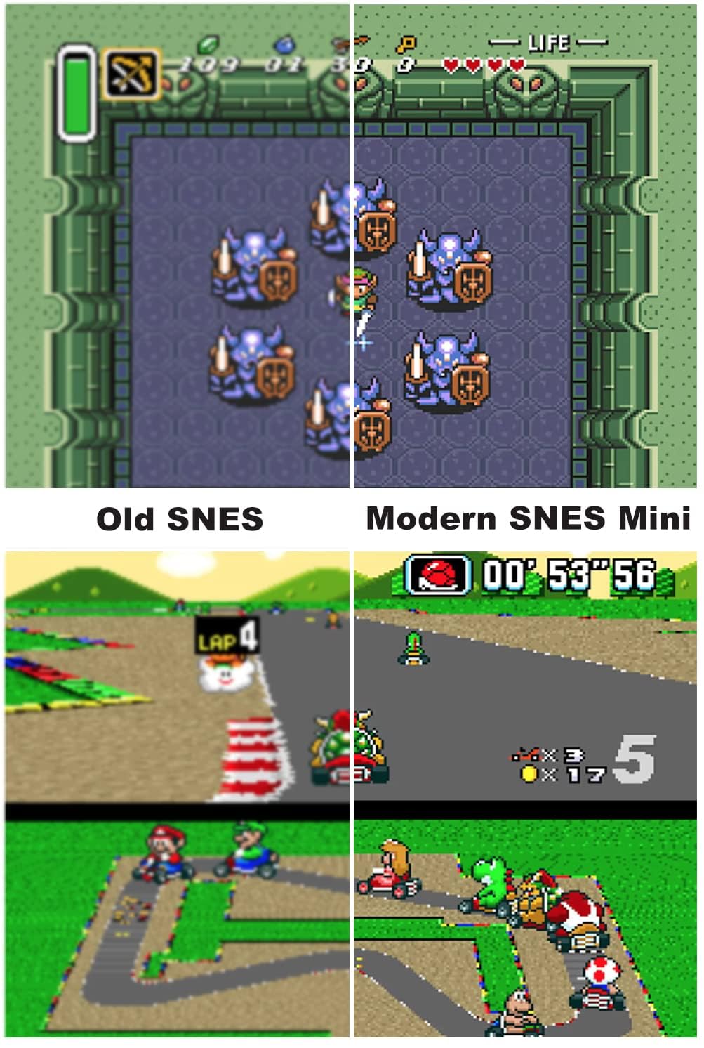 Video Game Consoles for SNES Classic Edition Super for NES Mini System, Pre-load 21 Official for SNES Original Games, to HD TV ZYX21