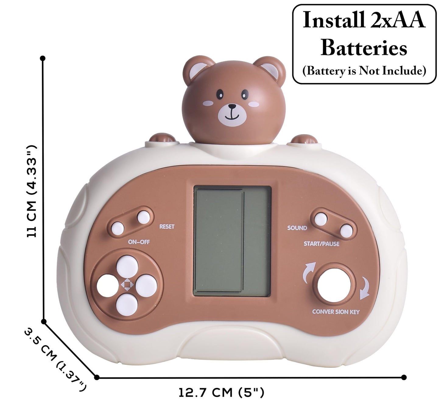 Upgraded Handheld Game Console for Kids - Newest Classic Retro Block Game Console Toy with LCD Screen - Portable Video Game Console Toys - Birthday, for Boys Girls (Spaceman)