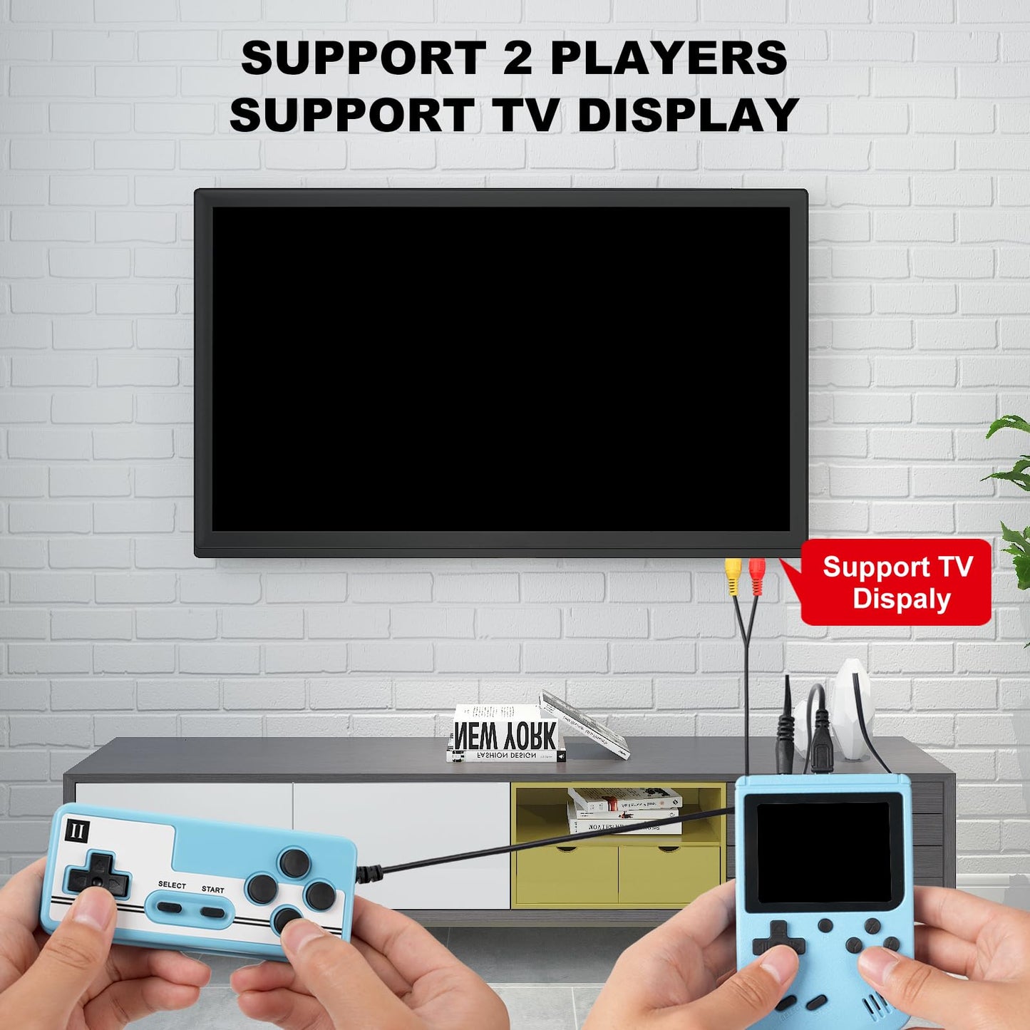 Retro Game Console for Boy, Handheld Games Consoles with 500 Classical Nostalgic Games 3.0 Inch Retro Mini Game Player Support TV & 2 Player 1020mah HD LCD Game Console Boy(White)