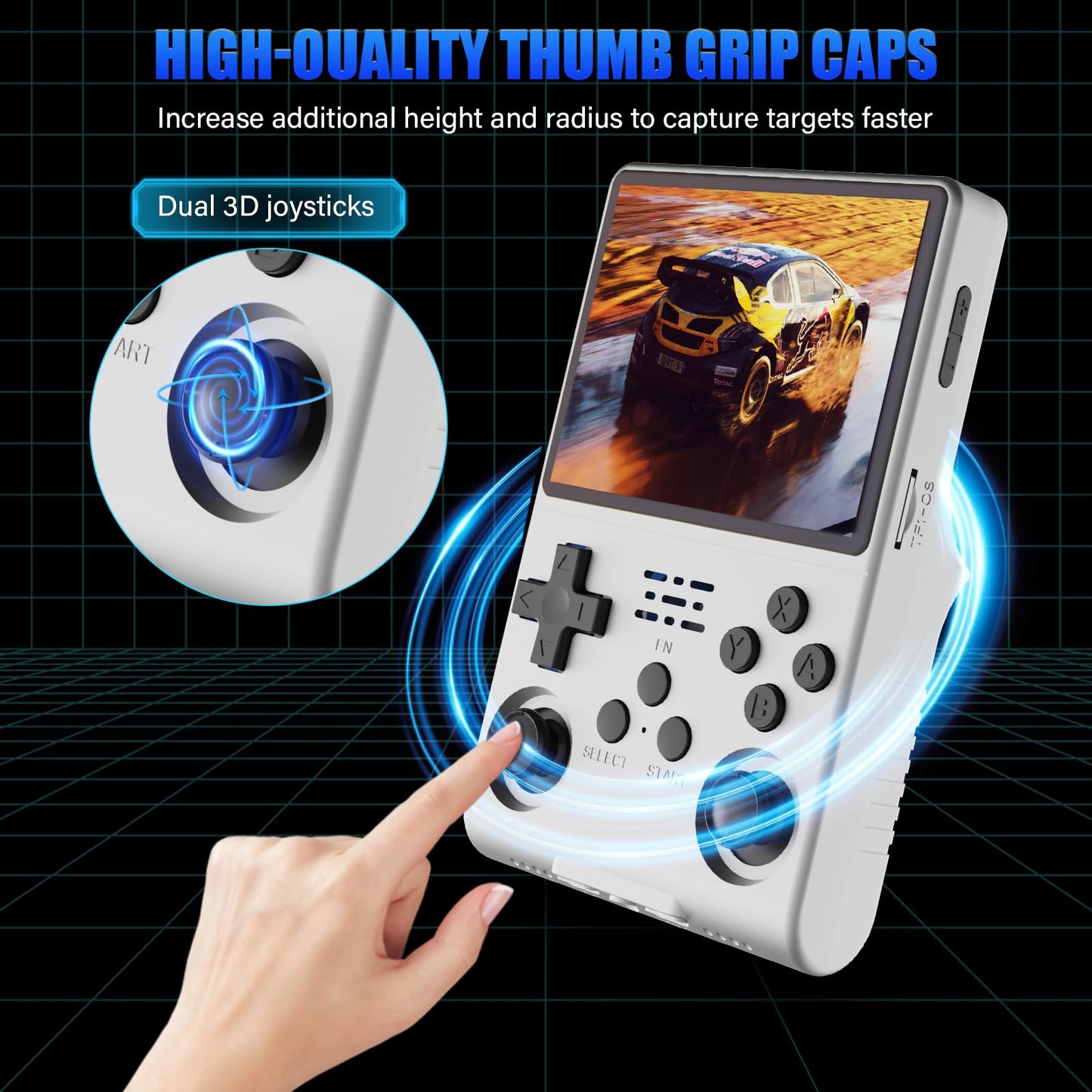 30000 Games in 1Handheld Game Console,3.5-Inch IPS Screen Retro Gaming Console,30000 Classic Games, 3800mAh,20＋Mainstream Emulator,Built-in 256G TF Card, Support HDMI and TV Output