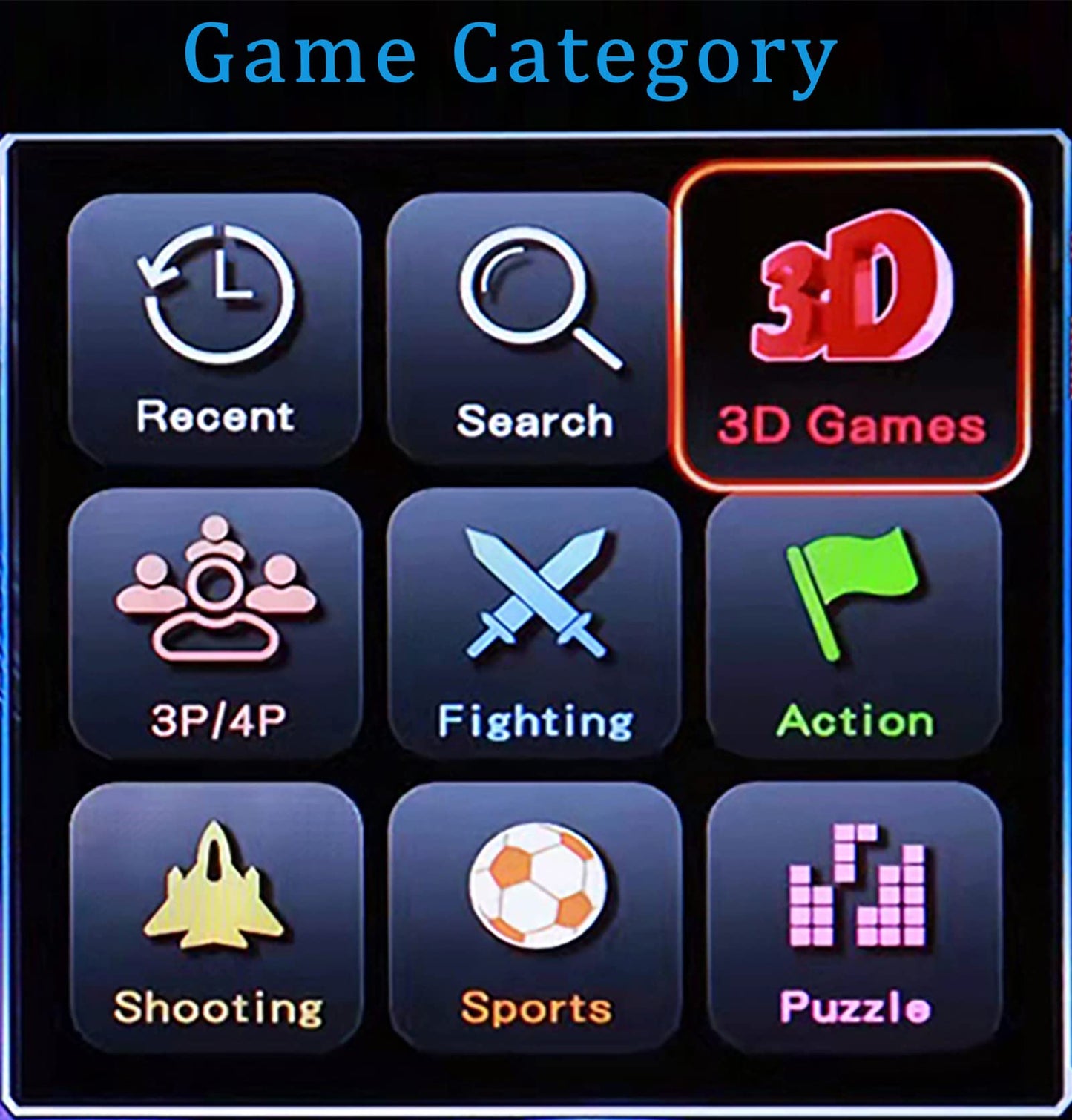10000 in 1 Arcade Game Console Pandoras 18S WiFi Function Game Machine for PC & Projector & TV, 2-4 Players, 1280X720, 3D Games, Search/Hide/Save/Load/Pause Games, Favorite List