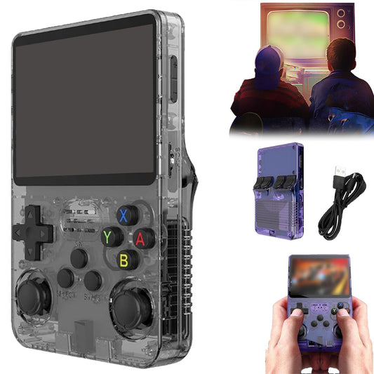 Retro Boy - Infinity Retro Boy Game Console, Retro Handheld Game Console Built in 20000+ Games, 3.5in HD Portable Game Console Wireless Revisiting Classics (128GB Black)