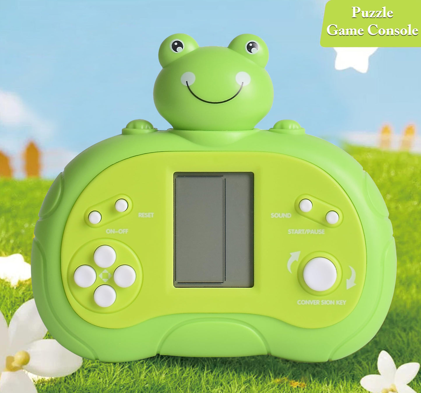 Upgraded Handheld Game Console for Kids - Newest Classic Retro Block Game Console Toy with LCD Screen - Portable Video Game Console Toys - Birthday, for Boys Girls (Spaceman)