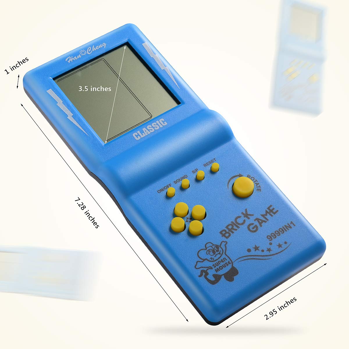 Portable Game Player for Travel, Handheld Game Console for Kids, Classic Game Console for 80s 90s (3.5 Inch)