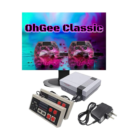 Retro Gaming Classic Mini Video Game Console - Built-in 620 Games with 2 Controllers Handheld Games for Kids & Adults, AV Output 8-Bit Game System, Nostalgia Gifts - preloaded Game Console