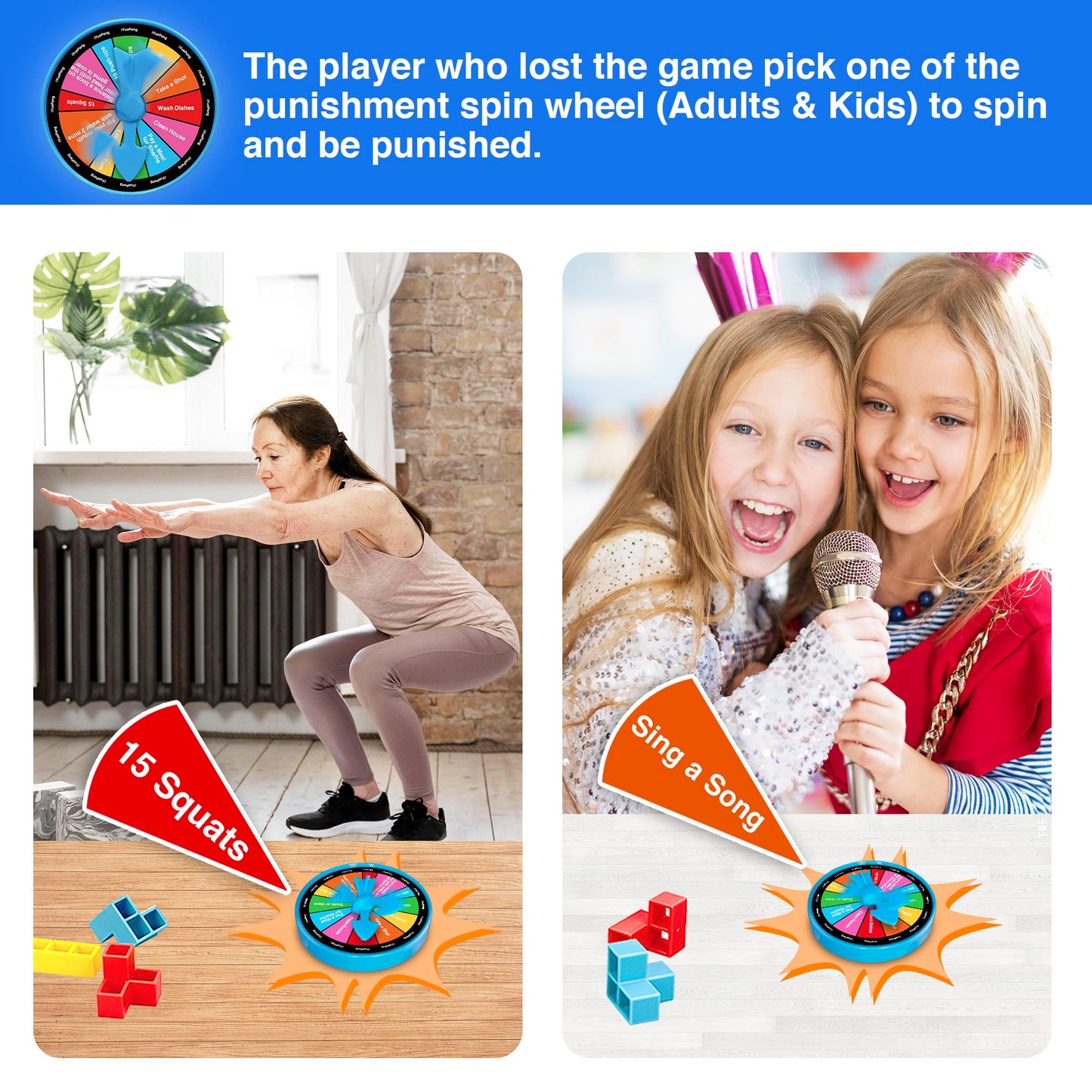 iYuePeng Board Games for Kids & Adults Tetra Tower Balance Stacking Toys Perfect for Family Games, Parties, Travel