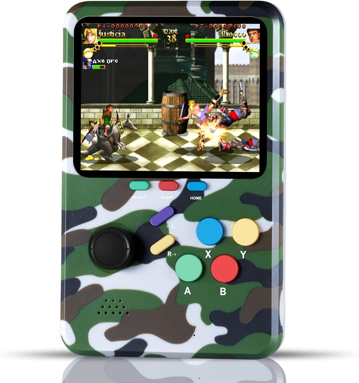 WeLohas Retro Handheld Console,10 Classic Emulator, Q2 Pro Electronic 3D Gaming System,10000+ Fun Games Preloaded,64GB TF Card,3.0" HD Screen,Rechargeable,Portable Console Gifts for Teen Adults