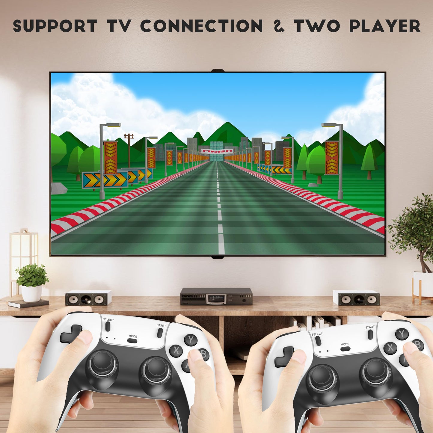 Retro Handheld Game Console,Portable Video Game Console with 500 Classic Games, 3.0 inches HD Screen, Support TV & Two Players Present for Kids & Adults Blue