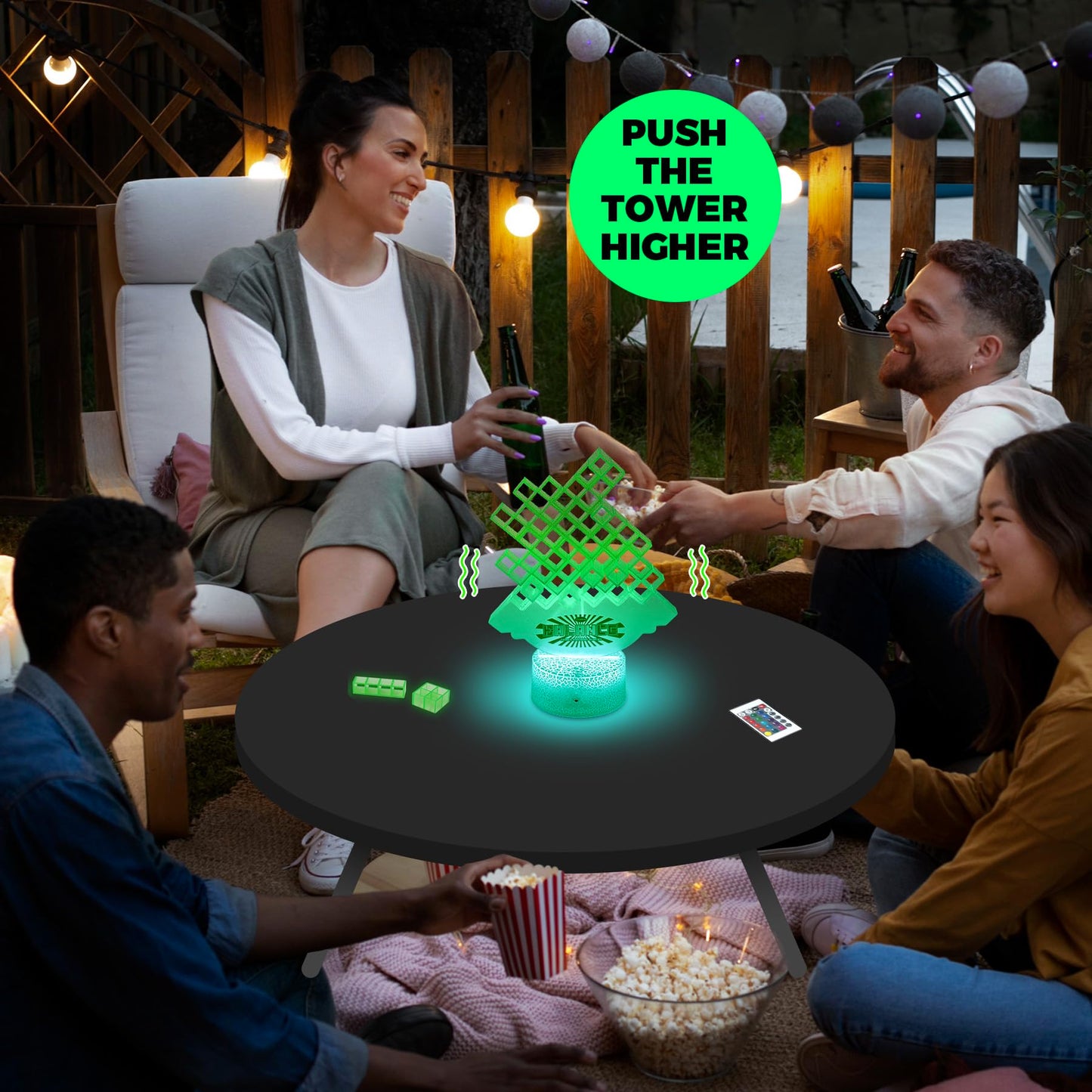 iYuePeng Board Games for Kids & Adults Tetra Tower Balance Stacking Toys Perfect for Family Games, Parties, Travel