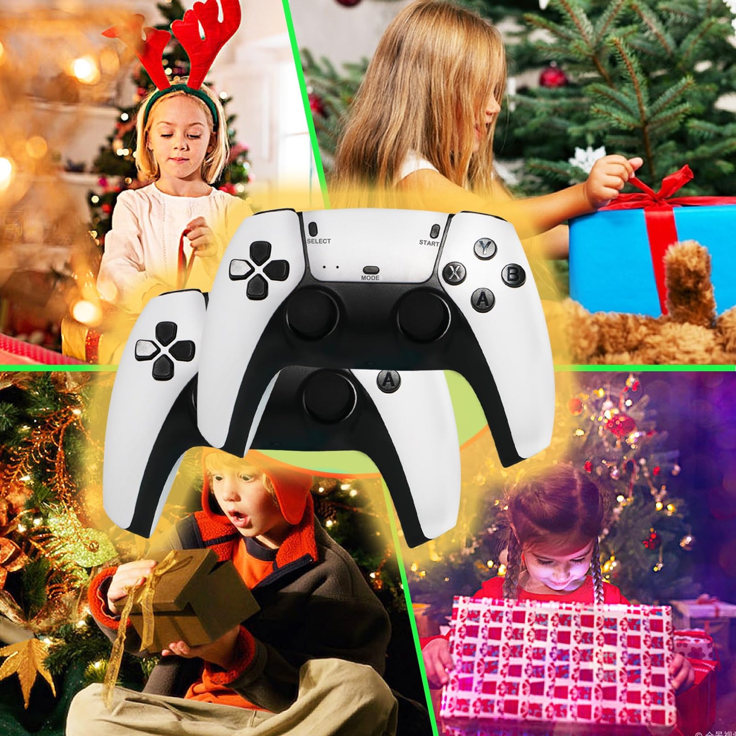 Retro Game Console, Plug and Play Video Game Console Built in 20000+ Games,23 Classic Emulators, 4K High Definition HDMI Output for TV with Dual Controllers
