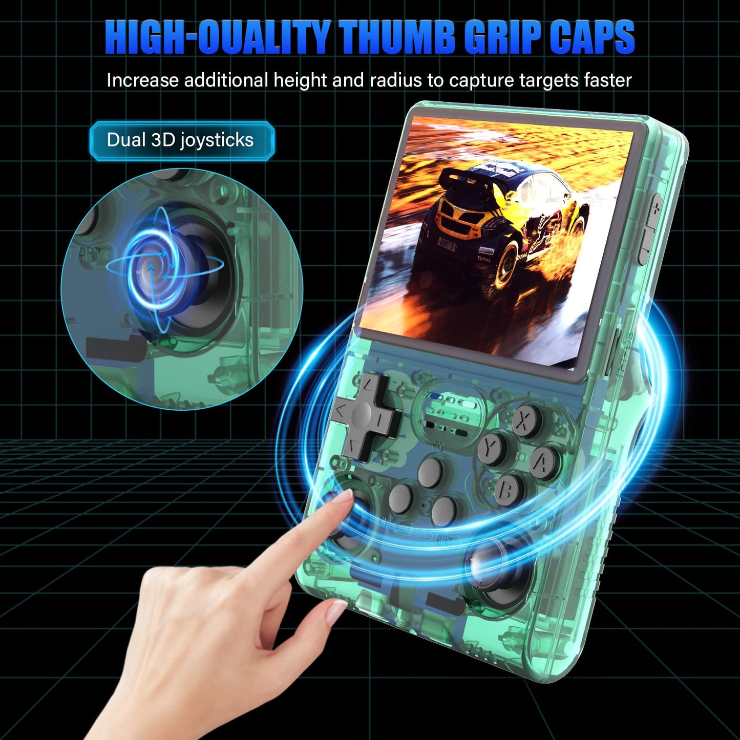30000 Games in 1Handheld Game Console,3.5-Inch IPS Screen Retro Gaming Console,30000 Classic Games, 3800mAh,20＋Mainstream Emulator,Built-in 256G TF Card, Support HDMI and TV Output